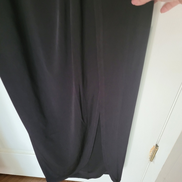 CLEARANCE! BCBG Slinky Black Maxi Dress M - Picture 5 of 12
